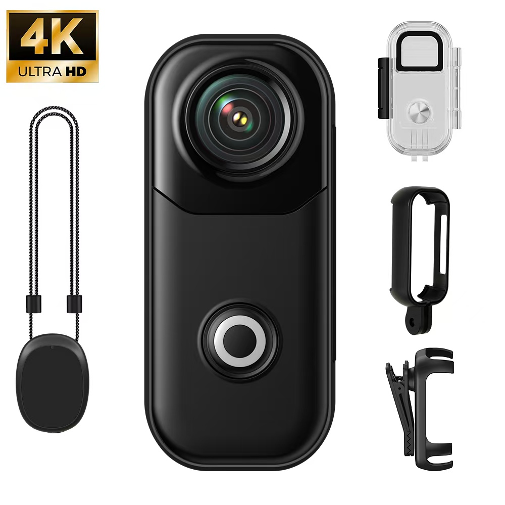 Outdoor Adventure Video - Mini 4K Action Camera Handsfree Bodycam