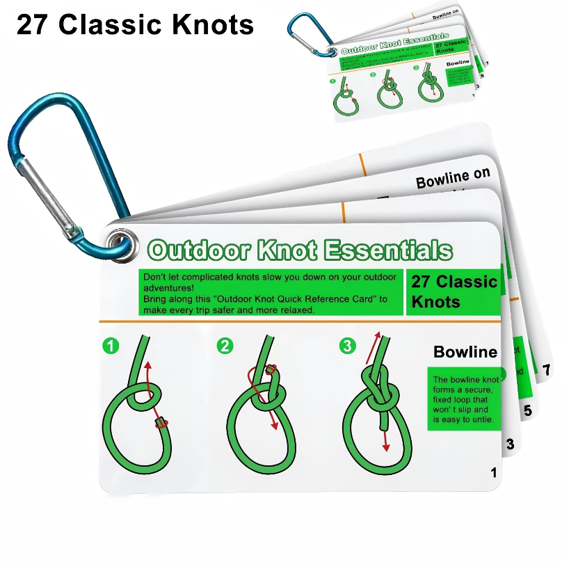 Outdoor Adventure Guide - Outdoor Knots Pocket Guide Waterdichte kaarten