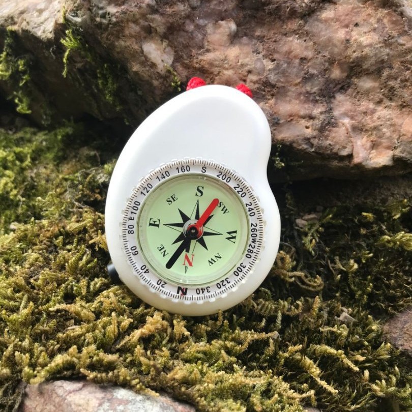 Outdoor Adventure Guide - Mini Outdoor Survival Kompas met Nachtlicht