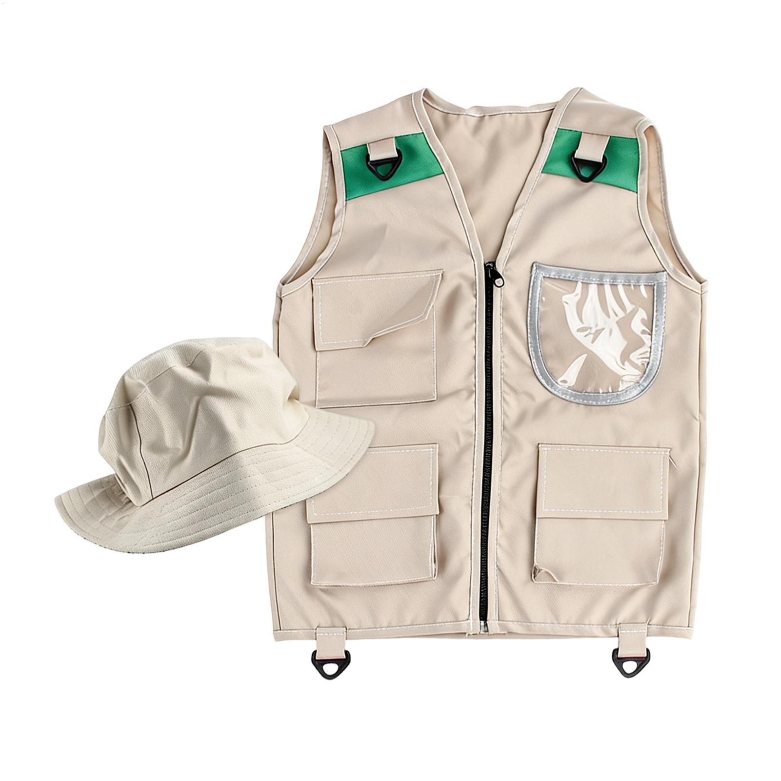 Outdoor Adventure Activities For Kids - Kinderkostuumvest en hoed, natuuravontuurpak, verkleedkleding met
