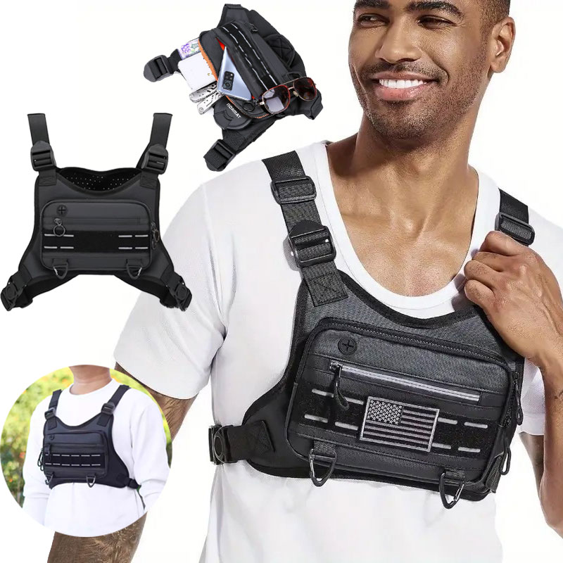 Outdoor Adventure Vest - Outdoor Borsttas Voor Mannen Front Rig