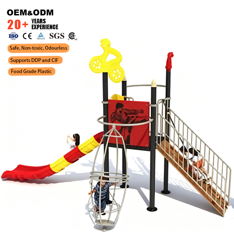 Outdoor Adventure Activities For Kids - 2026 Ecologisch verantwoorde plastic-metalen structuur buitenspeeltuin