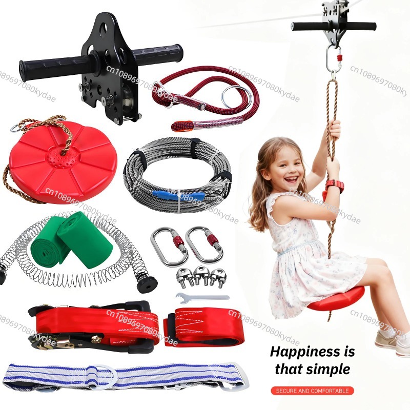 Outdoor Adventure Activities For Kids - Kinder Zip Line Set voor Buiten,