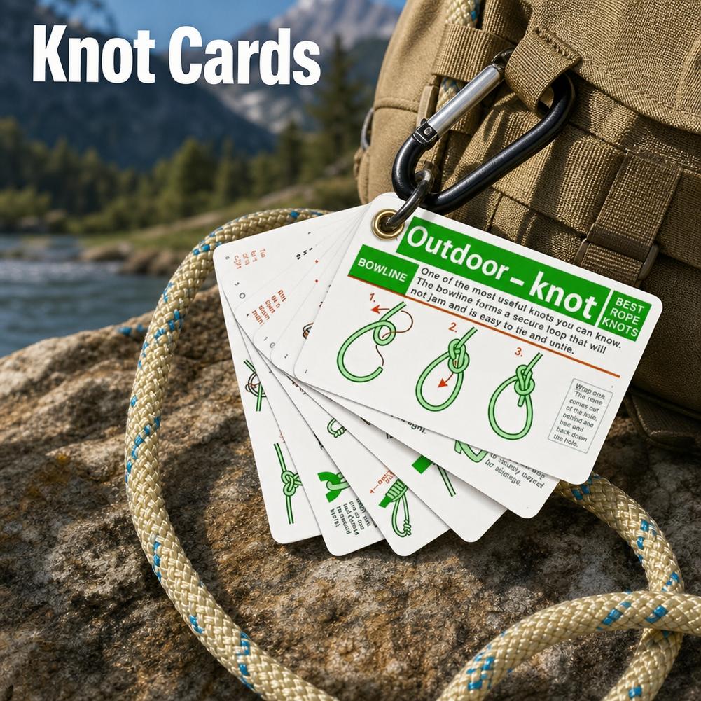 Outdoor Adventure Guide - Outdoor Knots Pocket Guide Waterdichte kaarten