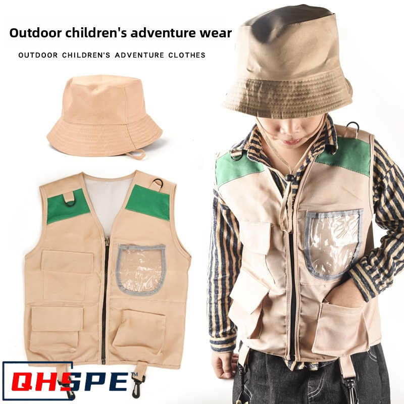 Outdoor Adventure Activities For Kids - Kids Explorer Vest en Hoed Kostuum