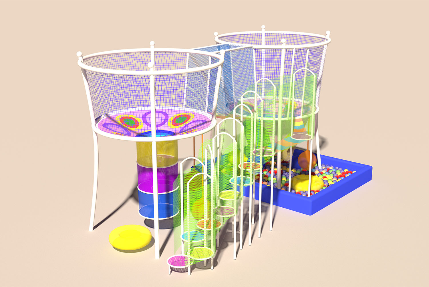Regenboog Net Speeltuin voor A - Outdoor Adventure Course recensie en prijs